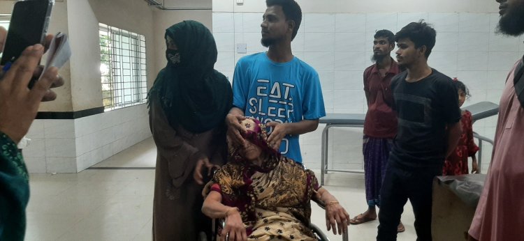 চরফ্যাশনে চিকিৎসকের মারধরের শিকার রোগীর স্বজনরা
