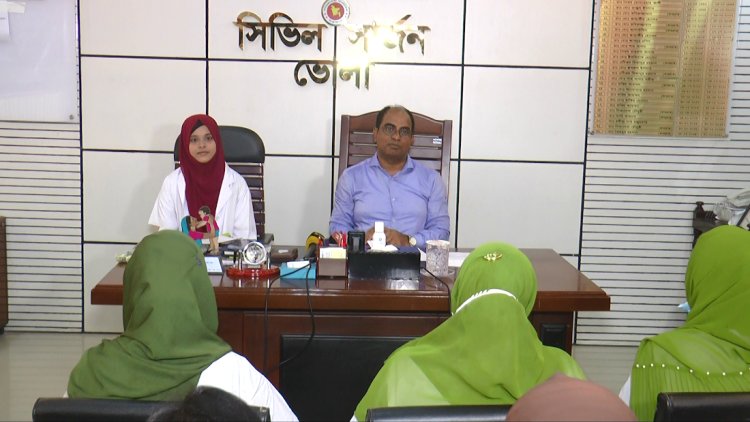 ভোলায় সিভিল সার্জন হলেন দ্বাদশ শ্রেণির শিক্ষার্থী তানহা