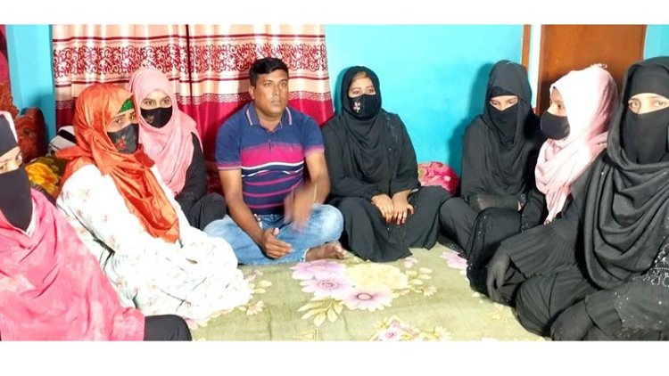 সাত স্ত্রী নিয়ে এক ছাদের নিচে যুবক
