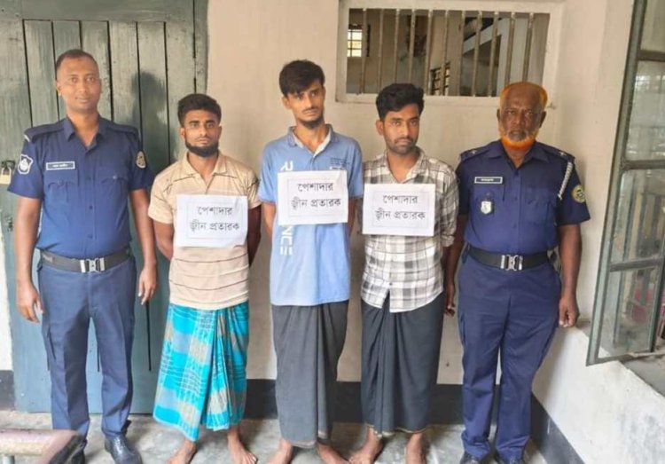 বোরহানউদ্দিনে ৩ জিনের বাদশা আটক