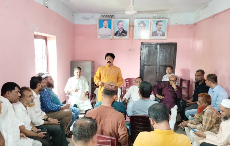 লালমোহনে সাংবাদিকদের সঙ্গে বিএনপির মতবিনিময়