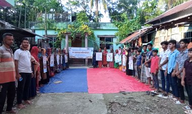 বোরহানউদ্দিনে জলবায়ু সহনশীলতা ও নারীর ক্ষমতা কর্মসূচি বাস্তবায়নের লক্ষ্যে গণ জমায়েত