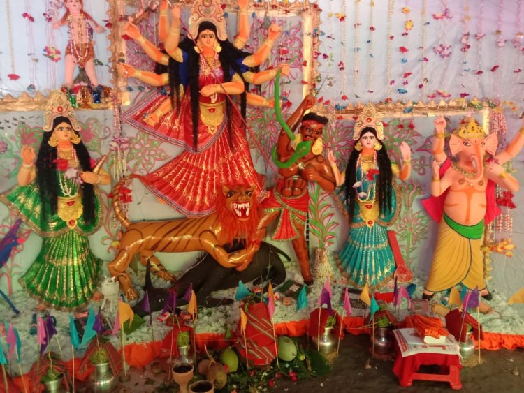 মনপুরায় ১১ মন্ডপে শারদীয় দুর্গোৎসব