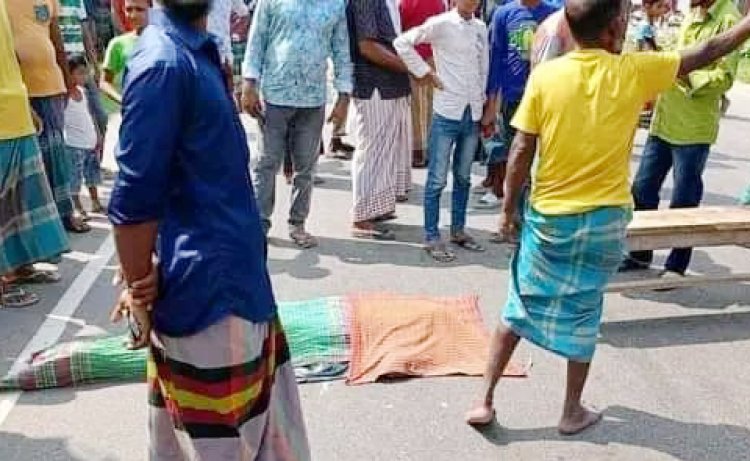 বোরহানউদ্দিনে বাস চাপায় কৃষক নিহত