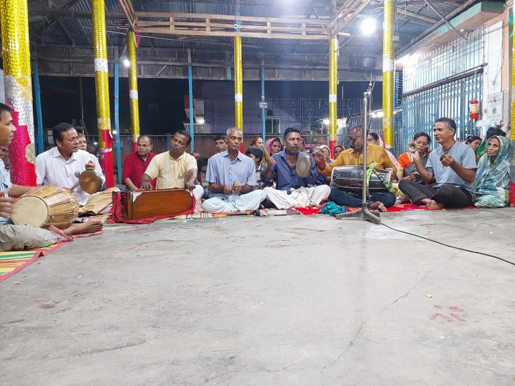 লালমোহনে  শ্রী মন্টু রঞ্জন কুন্ডুর সুস্থতা কামনায় প্রার্থনা সভা