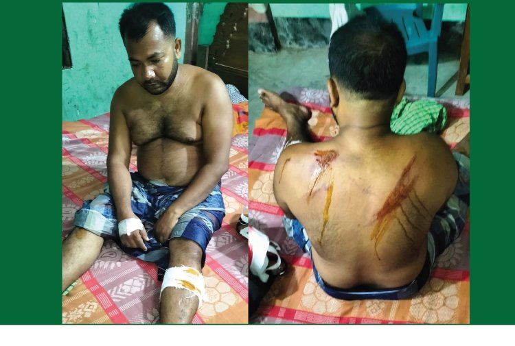 লালমোহনে শিক্ষকের উপর হামলা